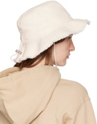 JACQUEMUS Off-White Les Classiques 'Le bob Artichaut' Bucket Hat