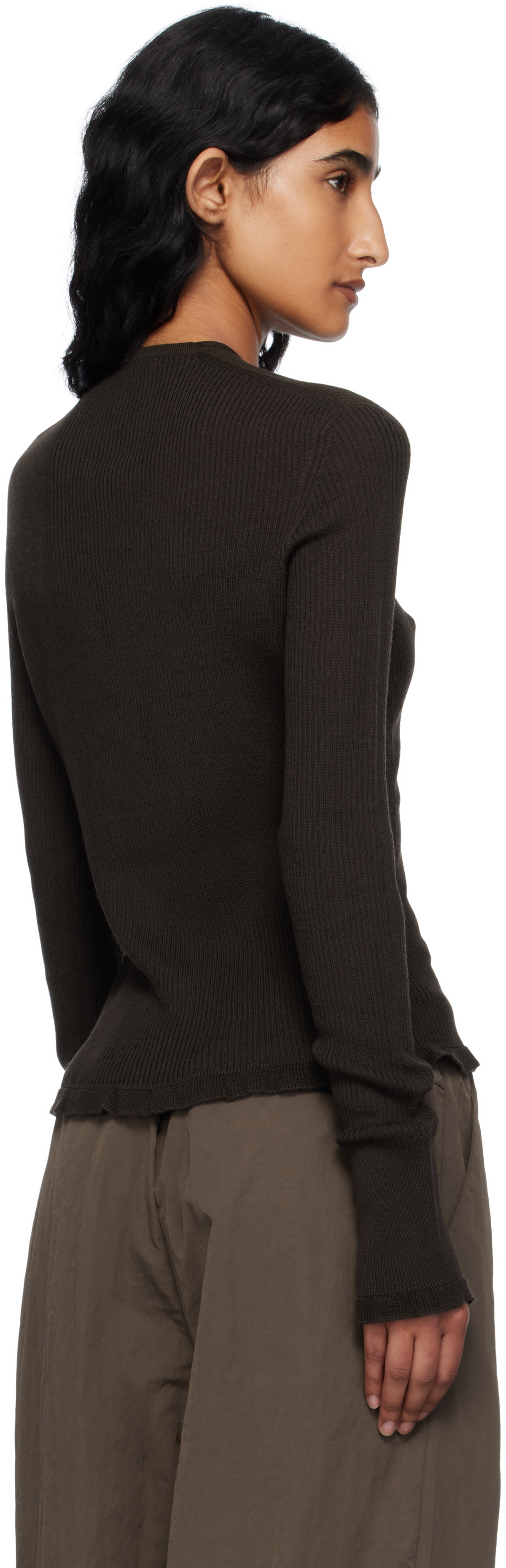 Cecilie Bahnsen Brown Bessie Cardigan