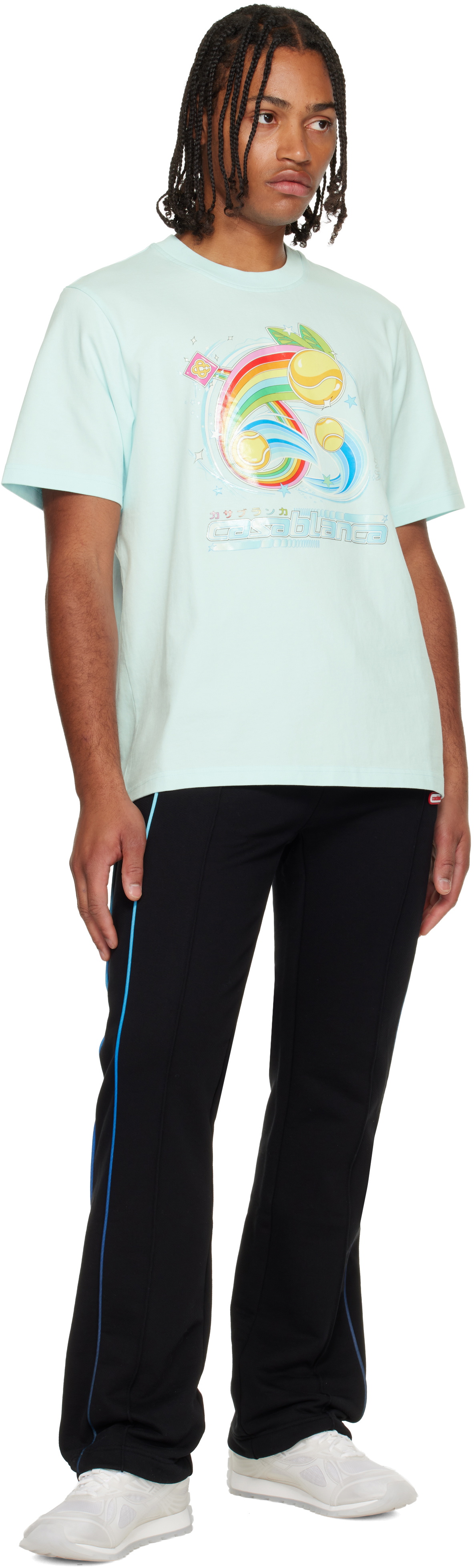 Casablanca Black Gradient Piping Sweatpants