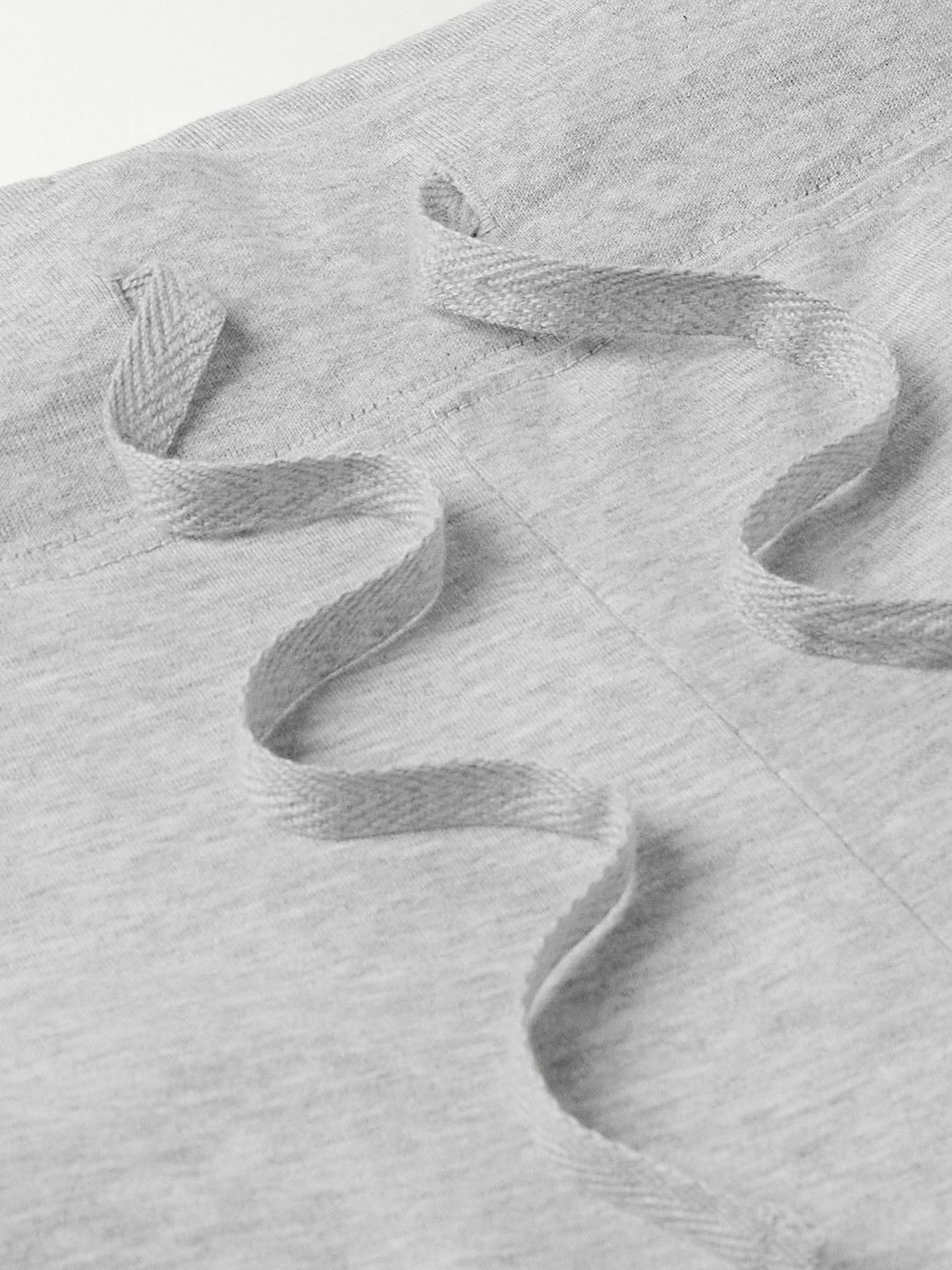 Håndværk - Tapered Cotton-Jersey Pyjama Trousers - Gray