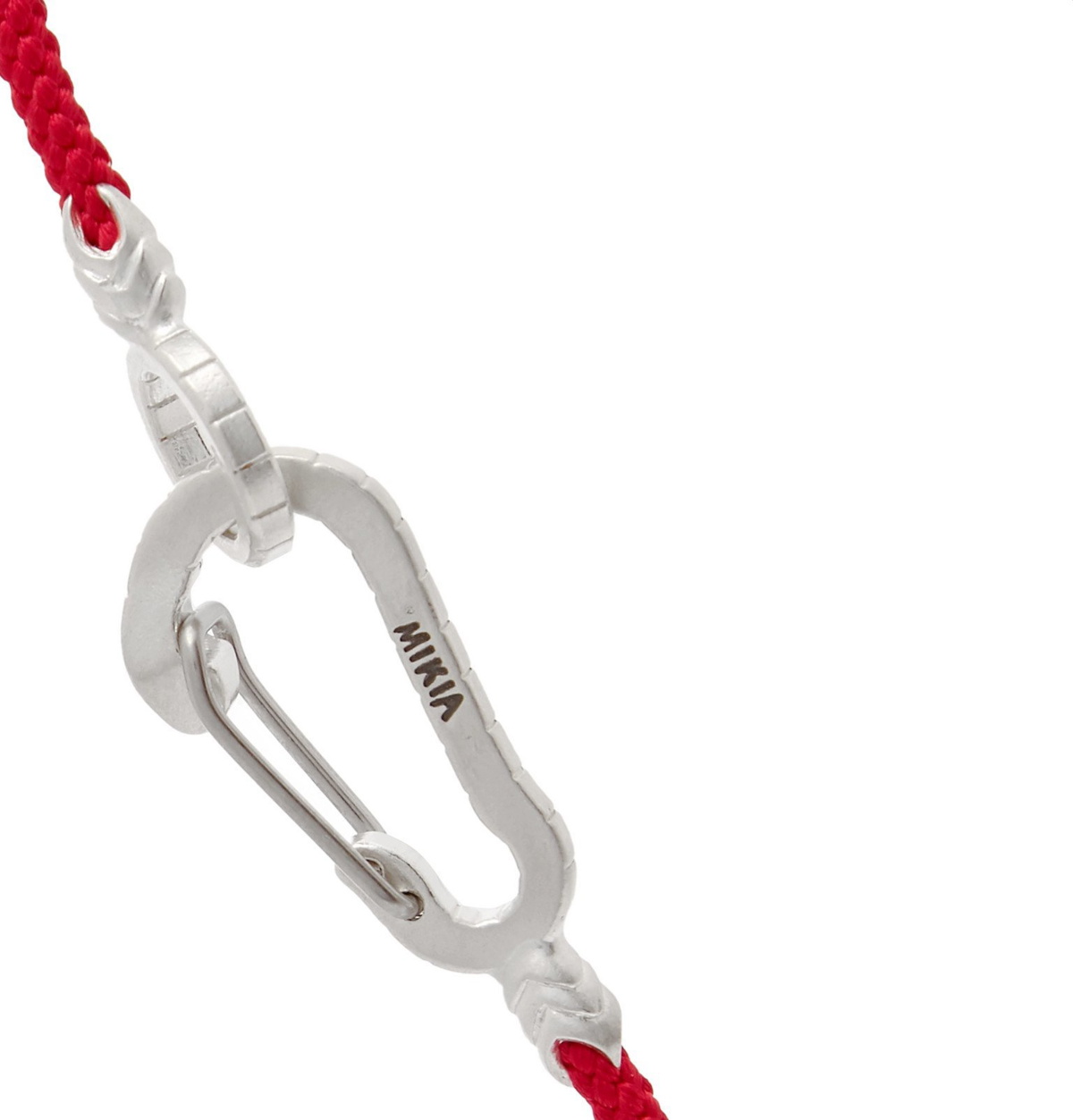Mikia - Cord and Silver-Tone Bracelet - Red Mikia