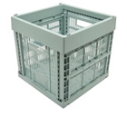 HAY Cube Recycled Colour Crate in Dusty Blue 