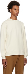 Dries Van Noten Off-White Cotton Sweatshirt