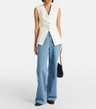 Veronica Beard Taylor high-rise wide-leg jeans