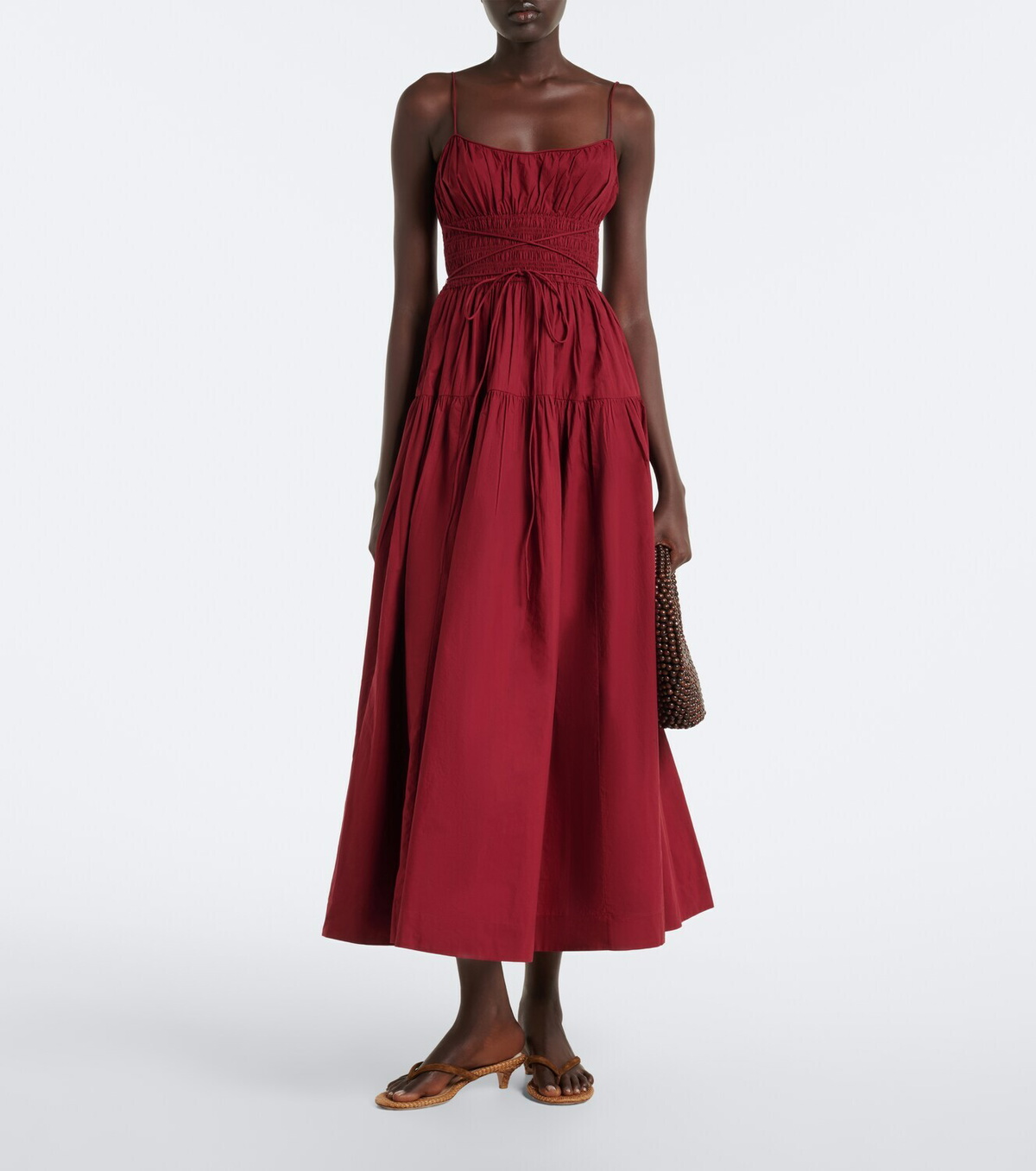 Dôen Safia cotton poplin maxi dress