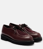 Max Mara Track leather and suede loafers