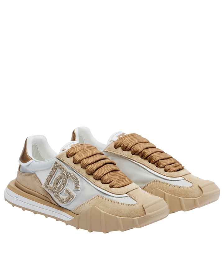 Photo: Dolce&Gabbana DG Athletic suede-trimmed sneakers