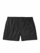 Valentino Garavani - Straight-Leg Mid-Length Logo-Jacquard Swim Shorts - Black
