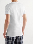 SCHIESSER - Josef Cotton-Jersey Pyjama T-Shirt - White