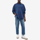 A.P.C. Men's x JW Anderson Murray Oversized Pique Polo Shirt in Marine