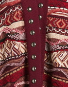 Laneus Womens Cardigan in Red