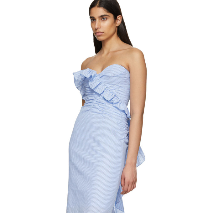 Alexachung Blue Ruched Dress Alexachung