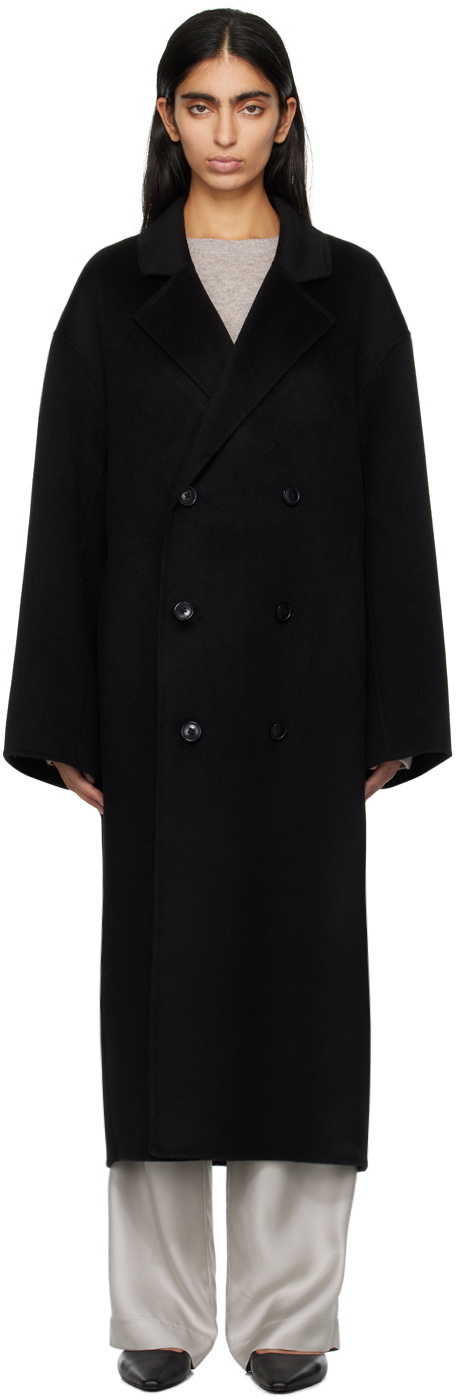 Loulou Studio Black Bonero Coat Loulou Studio