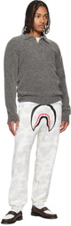 BAPE White City Camo Shark Relaxed Fit Sweatpants