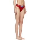 Calvin Klein Underwear Red Monogram Thong