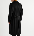 UMIT BENAN B - Double-Breasted Cashmere Coat - Black