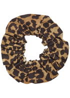 Ganni Leopard-print Nylon-blend Scrunchie - One Size