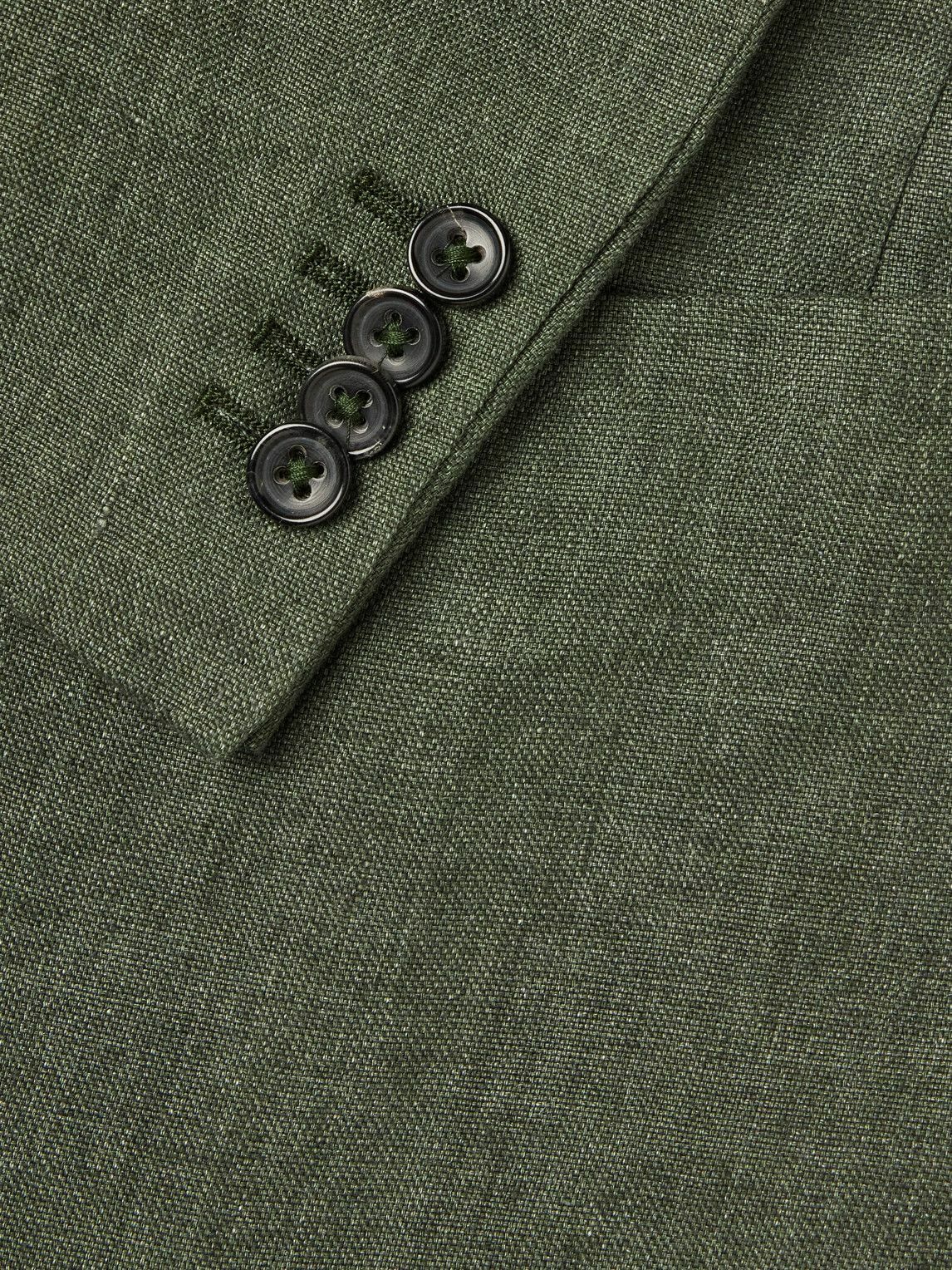 Incotex - Slim-Fit Linen Blazer - Green