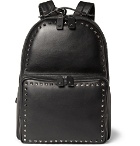 Valentino - Studded Leather Backpack - Black