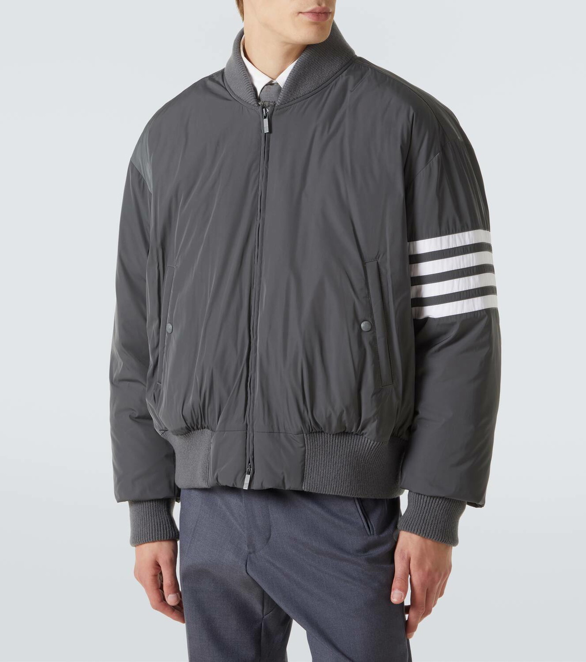 Thom Browne 4-Bar bomber jacket