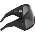 Rick Owens Black Kriester Shiny Sunglasses