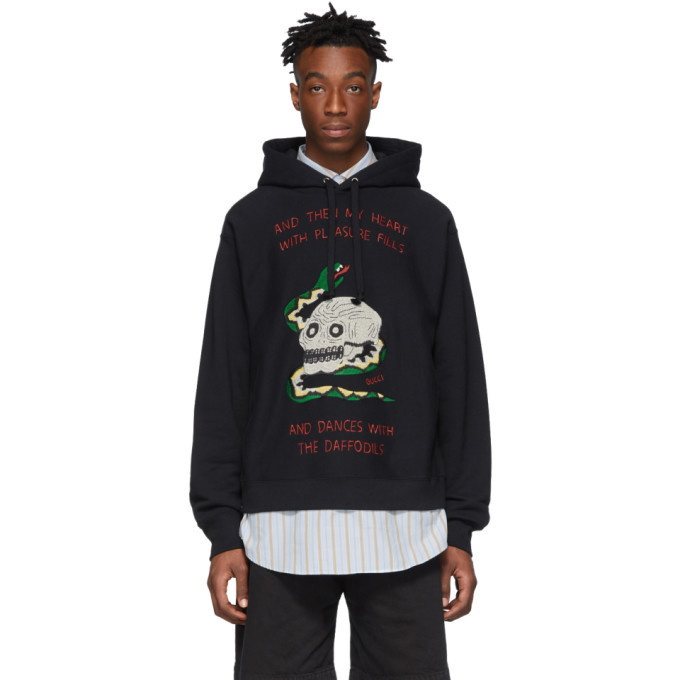 Photo: Gucci Black Skull and Snake Hoodie