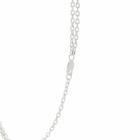 TwoJeys Men's Icon Double Chain Necklace in Silver 