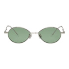 Gentle Monster Silver and Green Cobalt Sunglasses