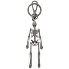 Alexander McQueen Gunmetal Skeleton Keychain
