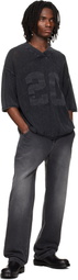 Represent Gray Knitted Varsity Jersey
