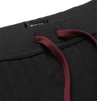 Hugo Boss - Tapered Stretch-Cotton Jersey Sweatpants - Black