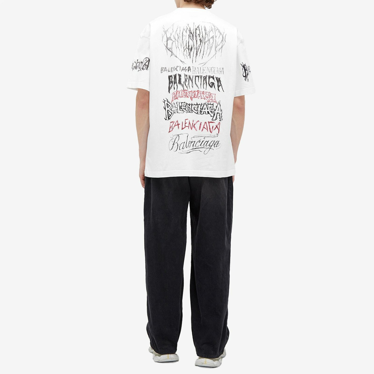 Tシャツ・カットソー (W) Balenciaga Large Fit 90/10 T-Shirt White Balenciaga Large Fit T-shirt | Man T-shirts White Xxl