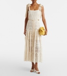 Aquazzura Loom macramé mules