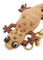 Anya Hindmarch Gecko Raffia and Leather bag Charm - Natural - One Size