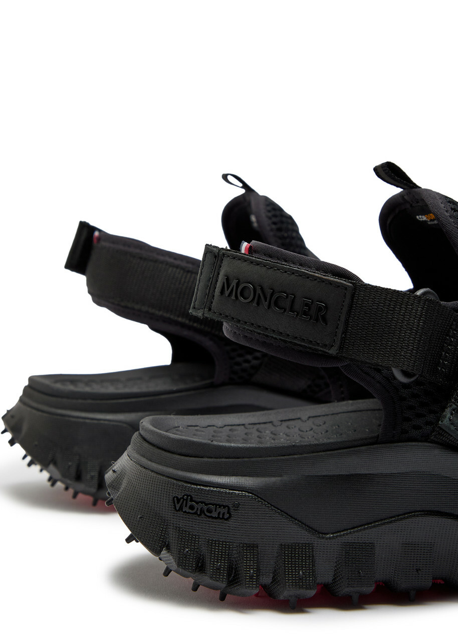 Moncler Trailgrip Mesh Sandals Black