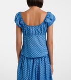 Montce Millie plaid cotton top