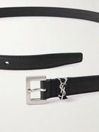 SAINT LAURENT - 2cm Full-Grain Leather Belt - Black