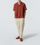 Frescobol Carioca Angelo linen bowling shirt