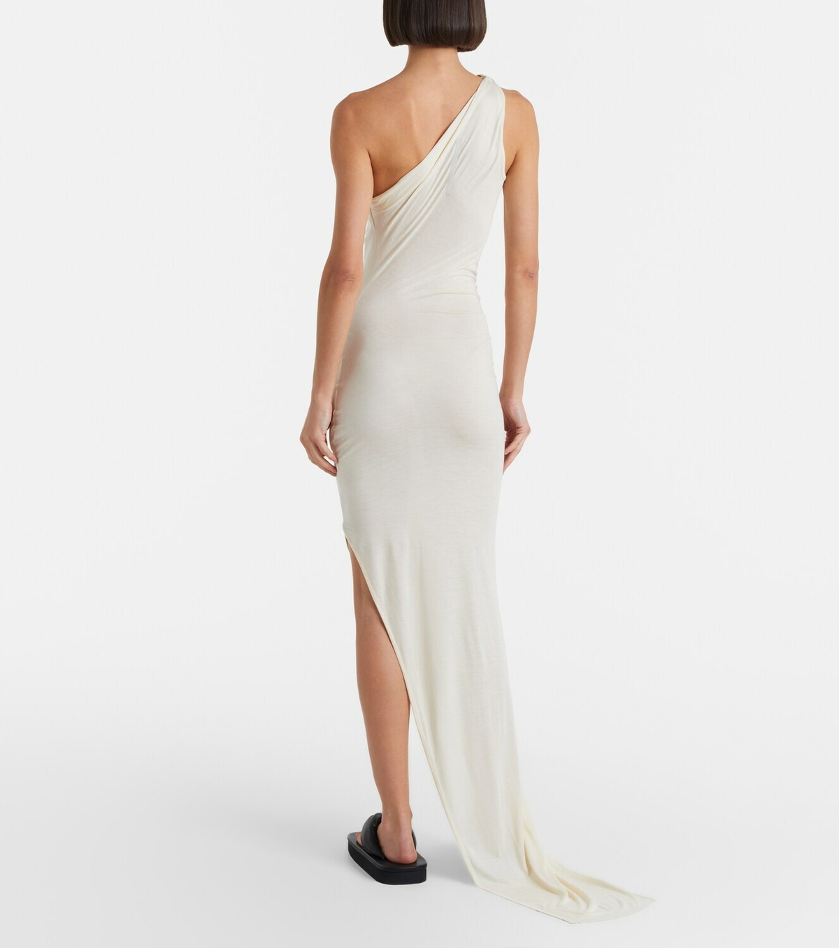 Rick Owens Aaliyah asymmetric draped gown