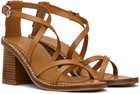 See by Chloé Tan Lynette Heeled Sandals