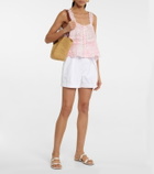 LoveShackFancy Sully embroidered cotton top
