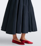 Patou Shirred midi skirt
