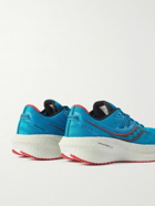 Saucony - Triumph 20 Rubber-Trimmed Mesh Running Sneakers - Blue