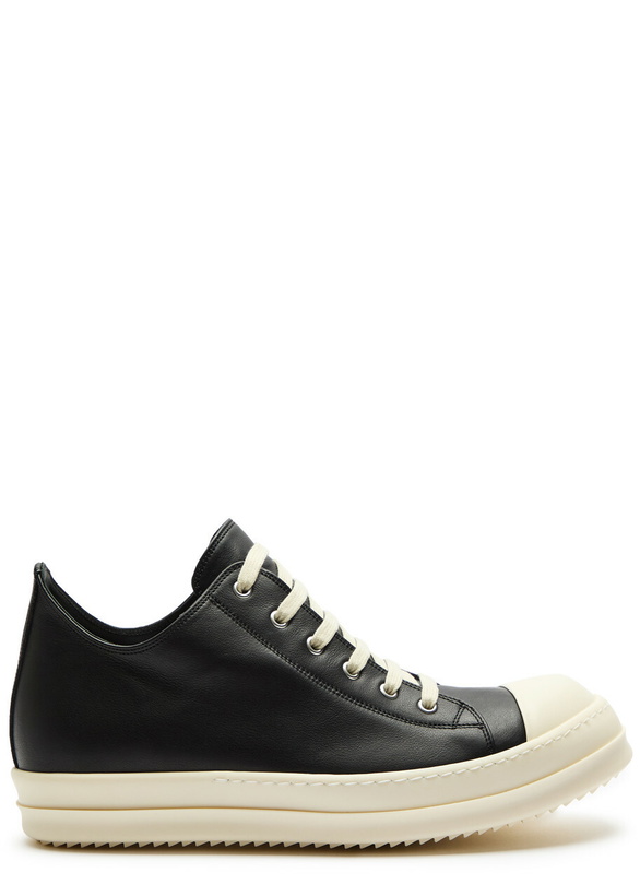 Photo: Rick Owens Low Leather Sneakers Black
