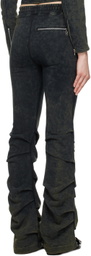 OPEN YY Navy Draped Sweatpants