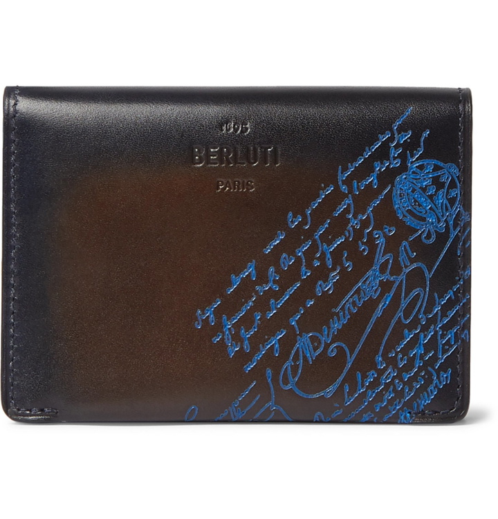 Photo: Berluti - Scritto Leather Bifold Cardholder - Brown