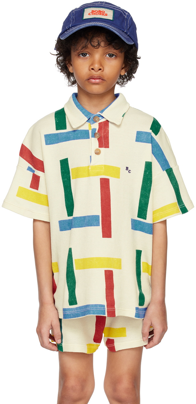 Bobo Choses Kids Off-White Beacons Polo