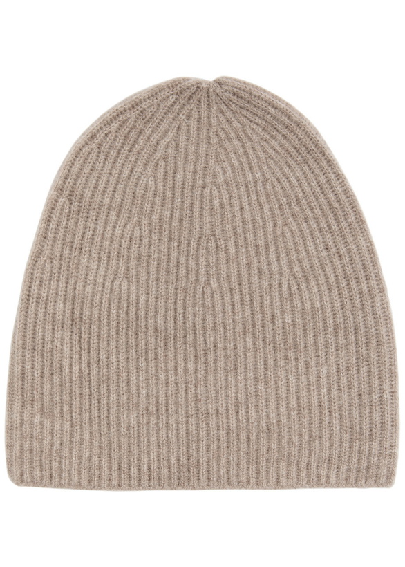 Photo: Loop Cashmere Cashmere Beanie - Beige - One Size