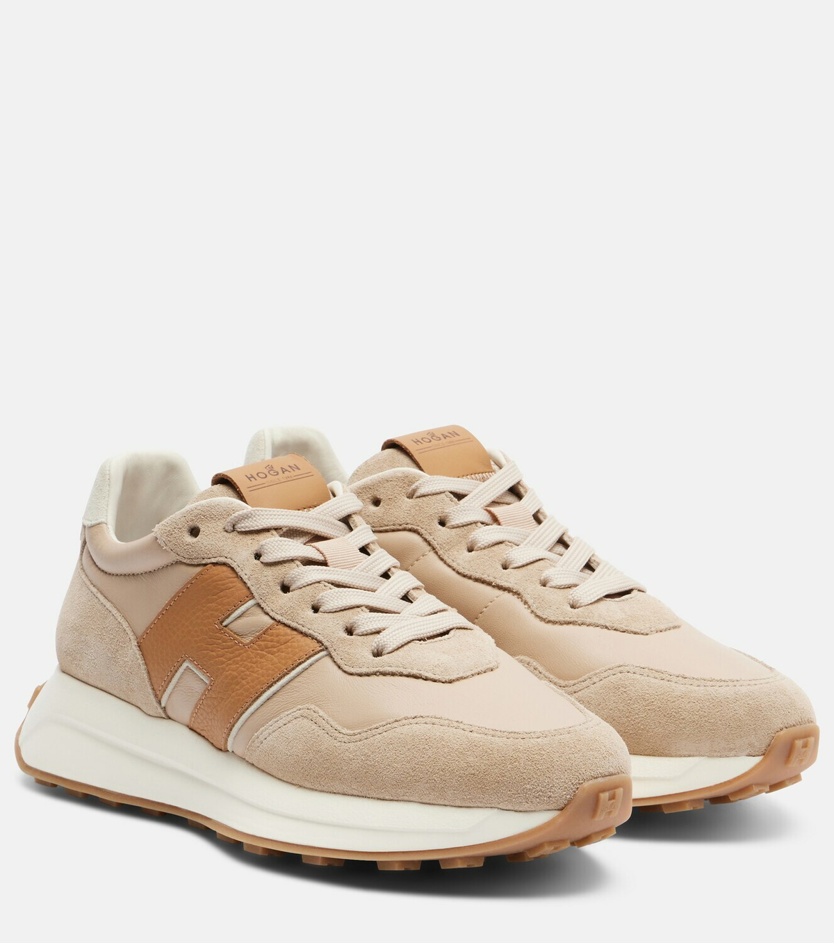 Hogan H641 leather and suede sneakers