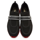 Prada Black and Red Cloudbust Sneakers